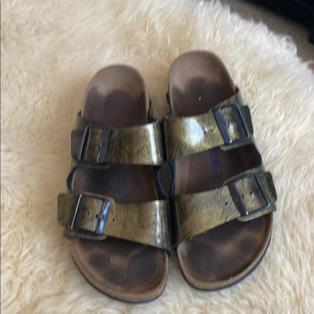 Birkenstock Gold Metallic Sandals